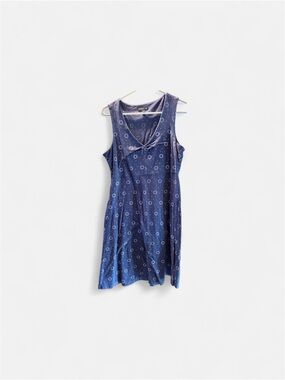 Toad&Co Navy Blue Floral Rosemary tank dress